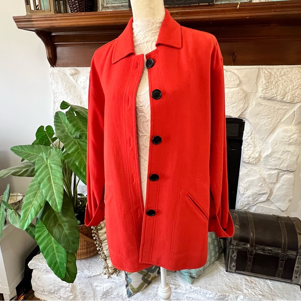 Rickie Freeman Women's Orange Jacket Size 8